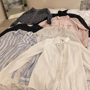 7 express button down shirts small and xs